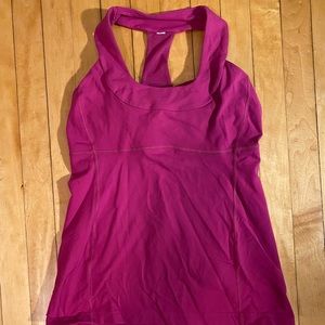 Pink lululemon tank top